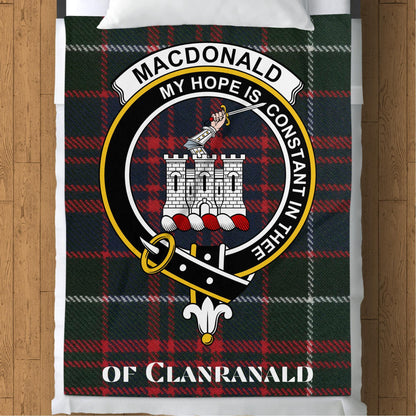 Scottish Clan MacDonald of Clanranald Tartan Blanket