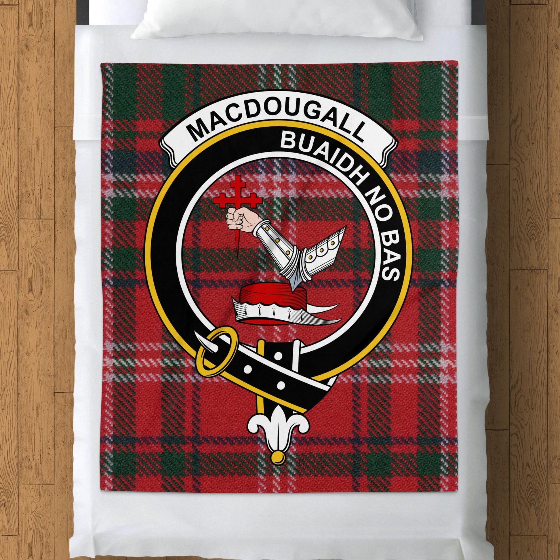 Scottish Clan Macdougall Crest Tartan Blanket