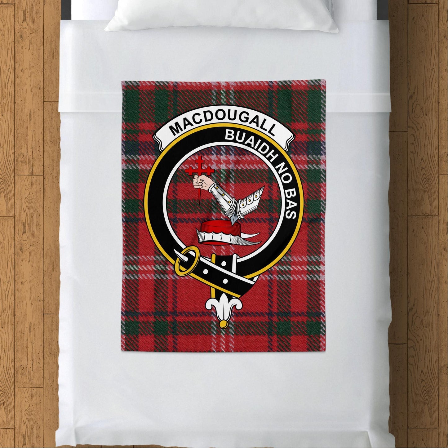 Scottish Clan Macdougall Crest Tartan Blanket