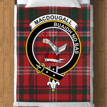 Scottish Clan Macdougall Crest Tartan Blanket