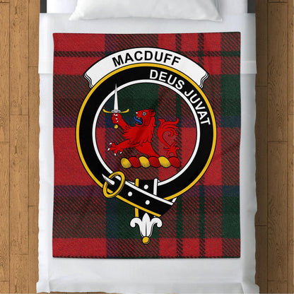 Scottish Clan MacDuff Crest Tartan Blanket