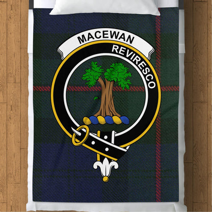 Scottish Clan MacEwan Revivesco Tartan Blanket