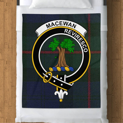 Scottish Clan MacEwan Revivesco Tartan Blanket