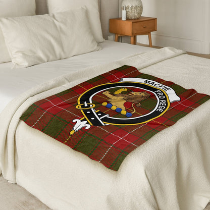 Scottish Clan Macfie Crest Tartan Blanket