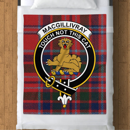 Scottish Clan MacGillivray Crest Tartan Blanket