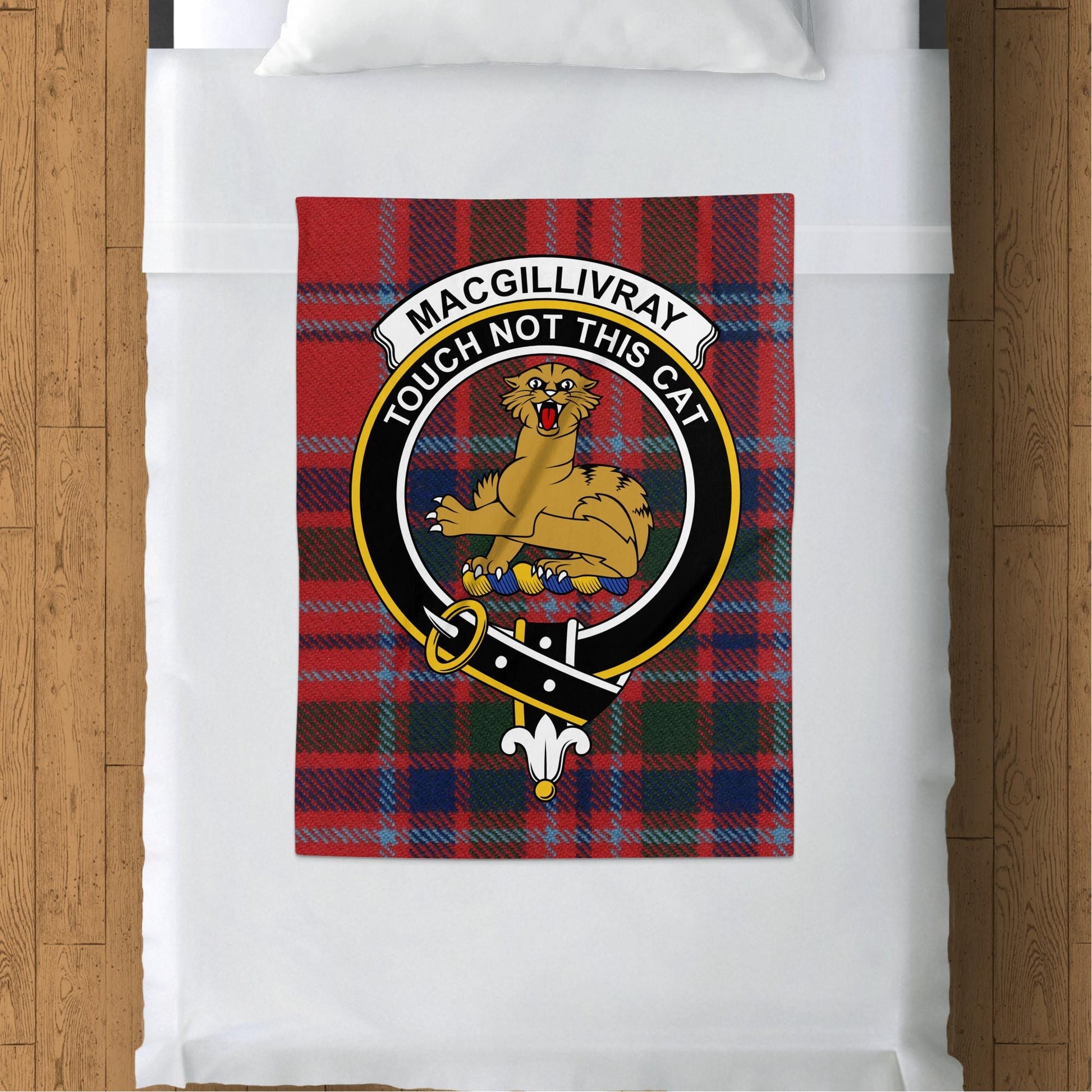 Scottish Clan MacGillivray Crest Tartan Blanket