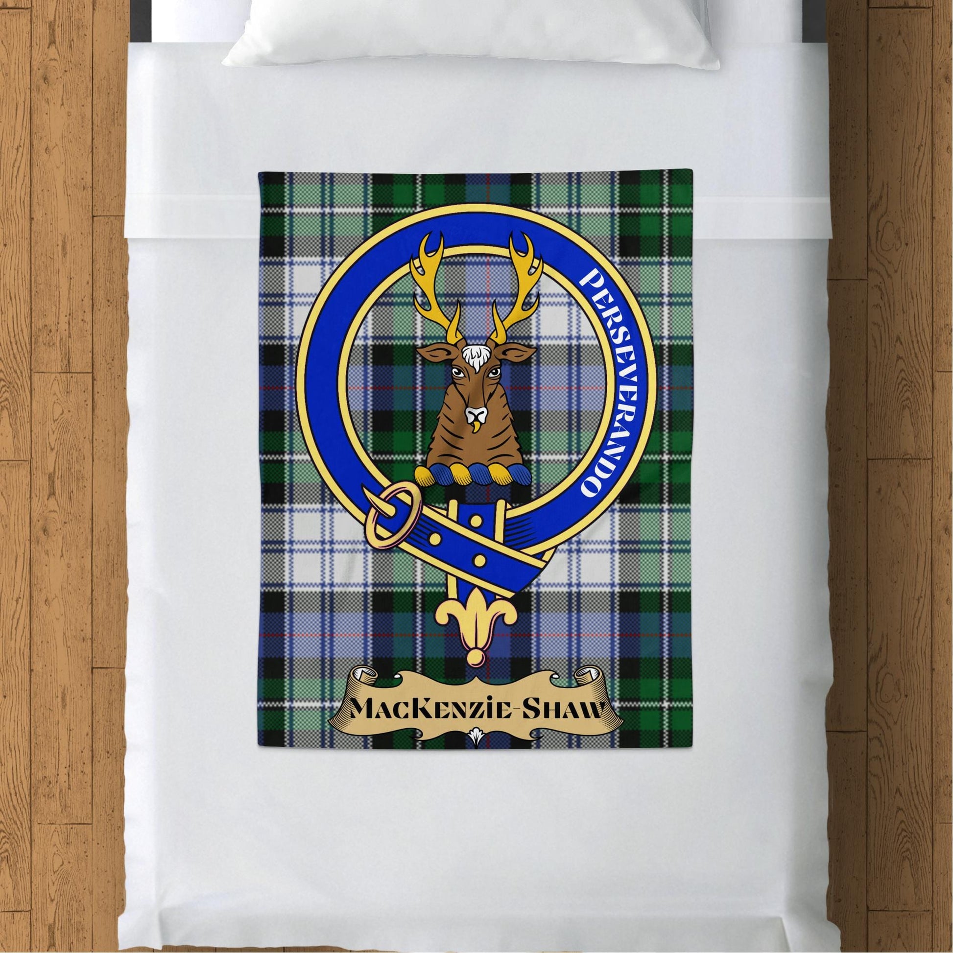 Scottish Clan MacKenzie Shaw Perseverando Blanket