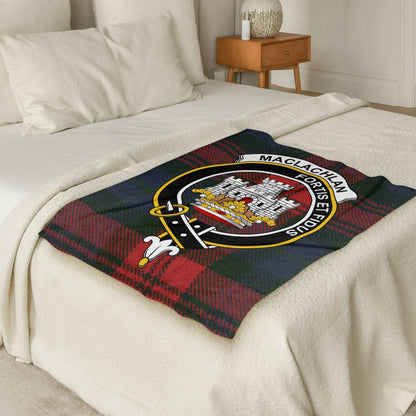 Scottish Clan Maclachlan Tartan Family Crest Blanket