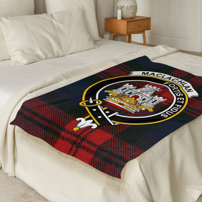 Scottish Clan Maclachlan Tartan Family Crest Blanket