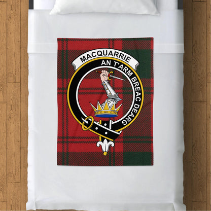 Scottish Clan Macquarrie Tartan Throw Blanket