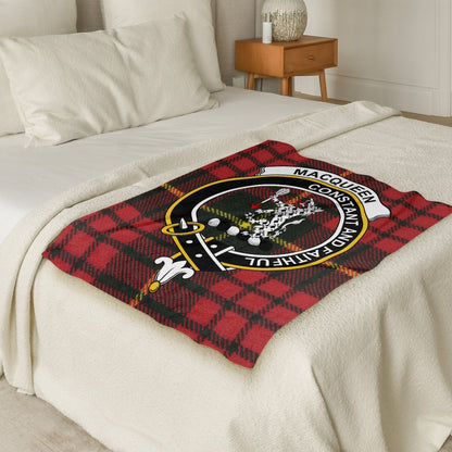 Scottish Clan Macqueen Tartan Throw Blanket