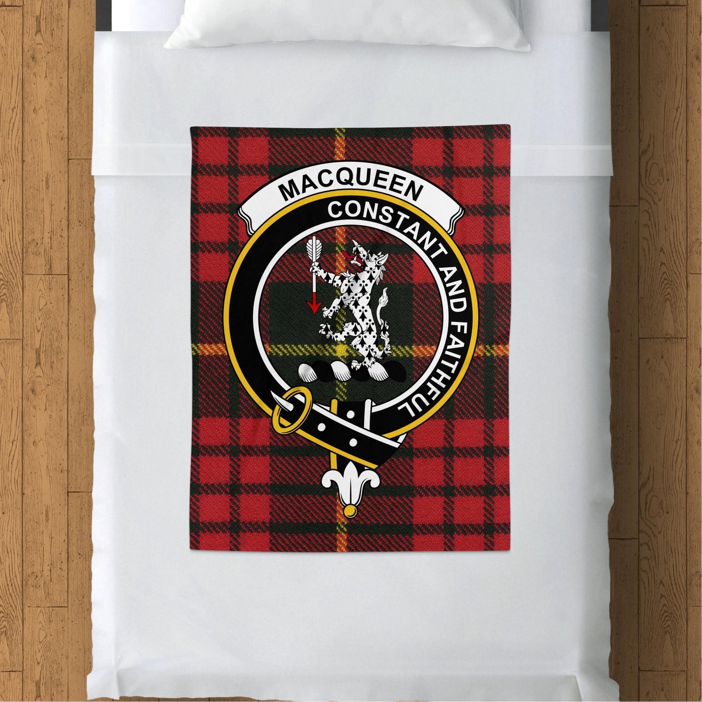 Scottish Clan Macqueen Tartan Throw Blanket