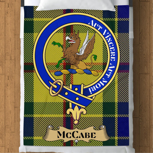 Scottish Clan McCabe Tartan Throw Blanket