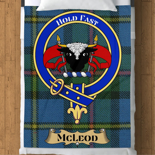 Scottish Clan McLeod Tartan Throw Blanket