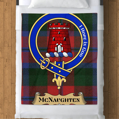 Scottish Clan McNaughten Tartan Throw Blanket