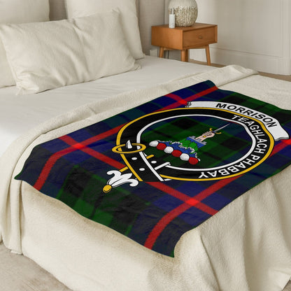 Scottish Clan Morrison Tartan Throw Blanket