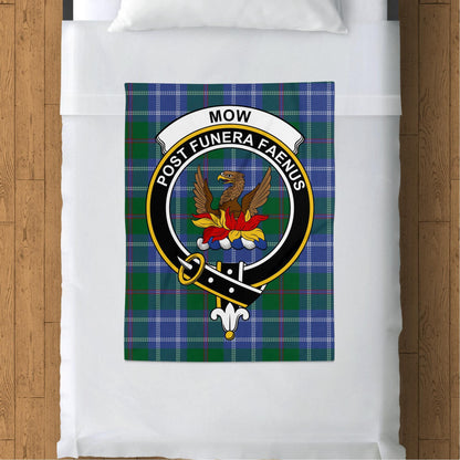 Scottish Clan Mow Crest Tartan Throw Blanket