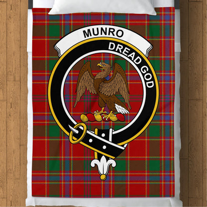 Scottish Clan Munro Tartan Throw Blanket