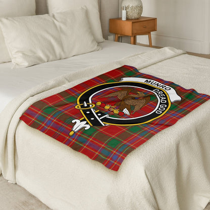 Scottish Clan Munro Tartan Throw Blanket