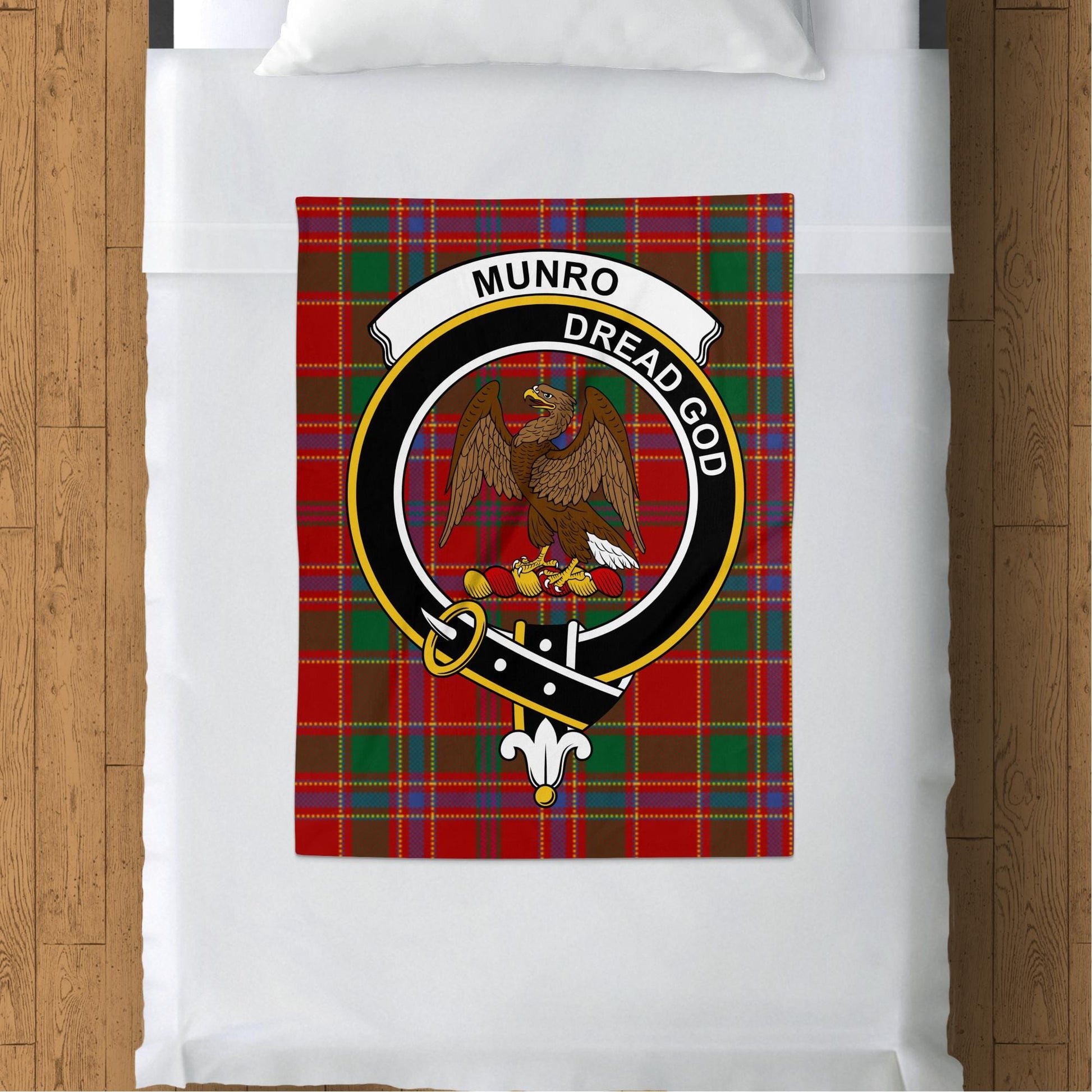 Scottish Clan Munro Tartan Throw Blanket