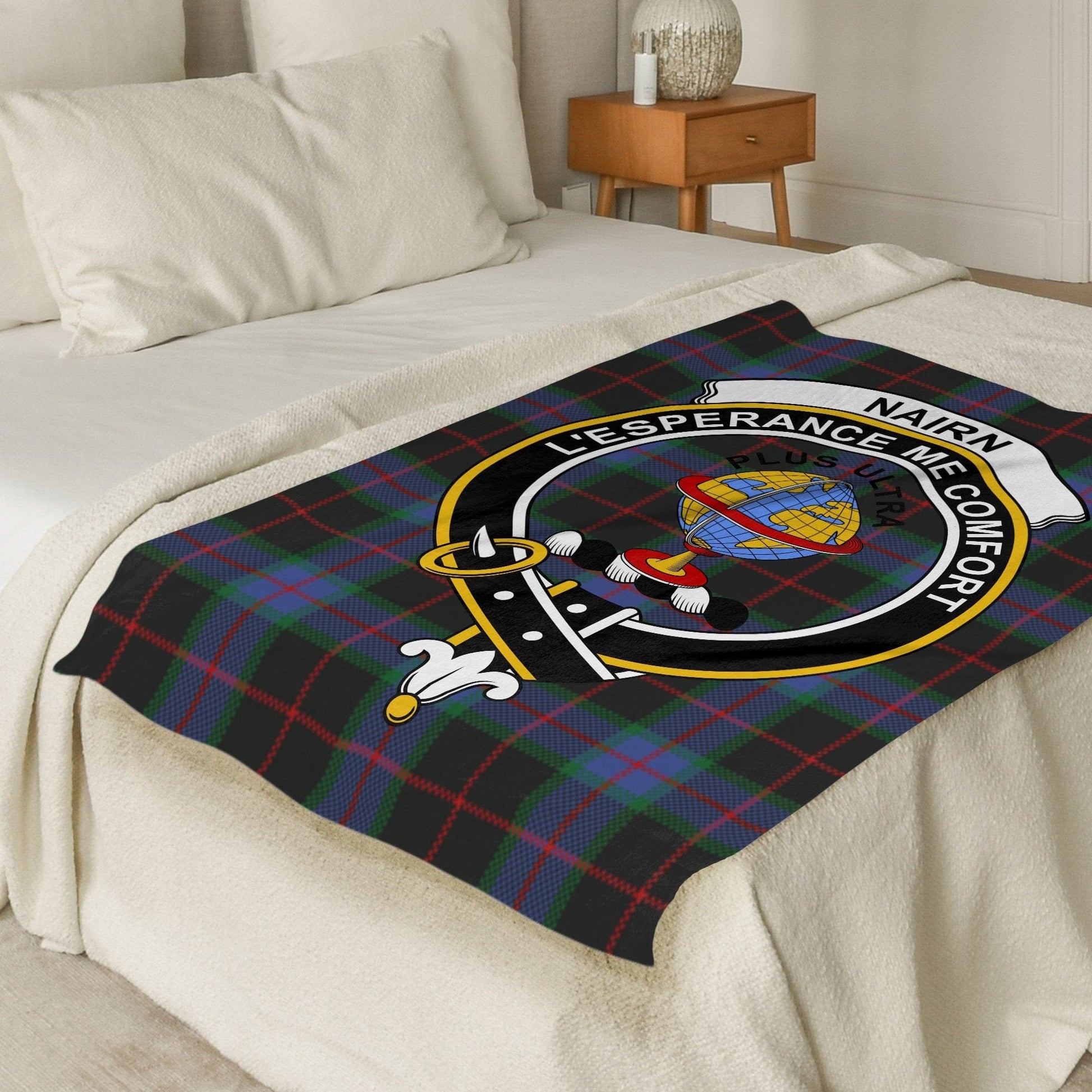 Scottish Clan Nairn Tartan Throw Blanket