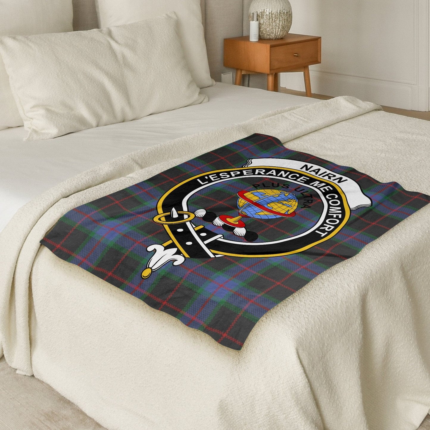 Scottish Clan Nairn Tartan Throw Blanket