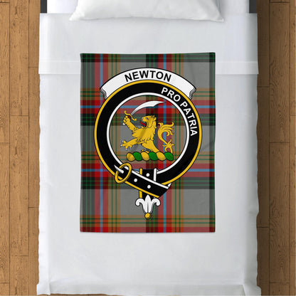 Scottish Clan Newton Pro Patria Tartan Throw Blanket