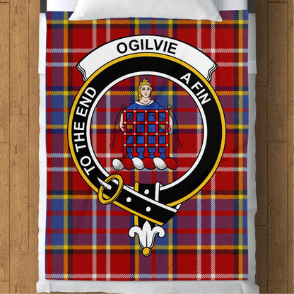 Scottish Clan Ogilvie Tartan Throw Blanket