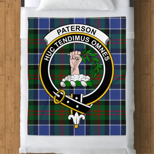 Scottish Clan Paterson Tartan Throw Blanket