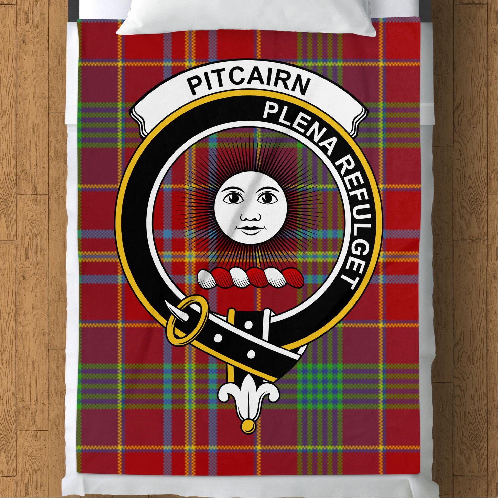 Scottish Clan Pitcairn Tartan Throw Blanket