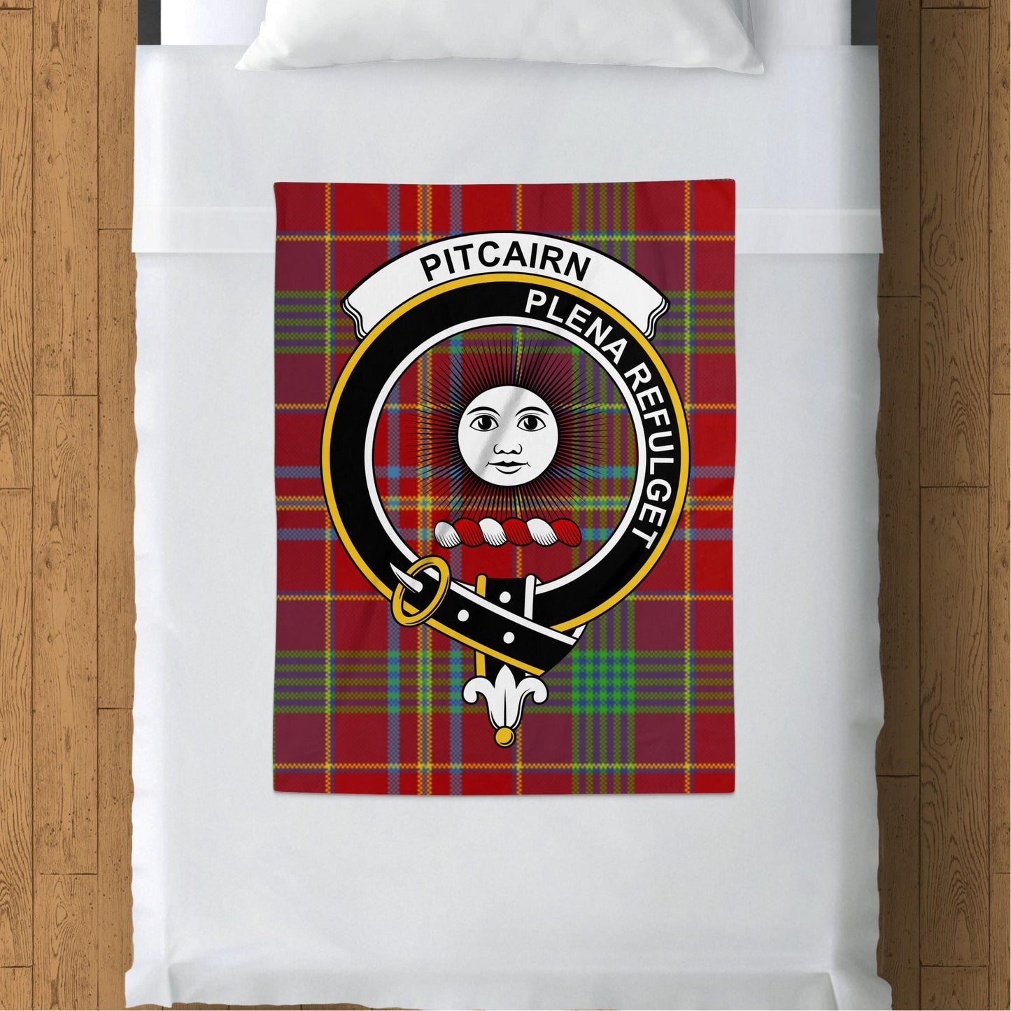 Scottish Clan Pitcairn Tartan Throw Blanket