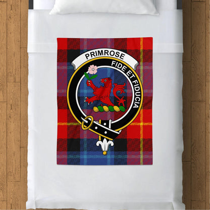 Scottish Clan Primrose Tartan Throw Blanket