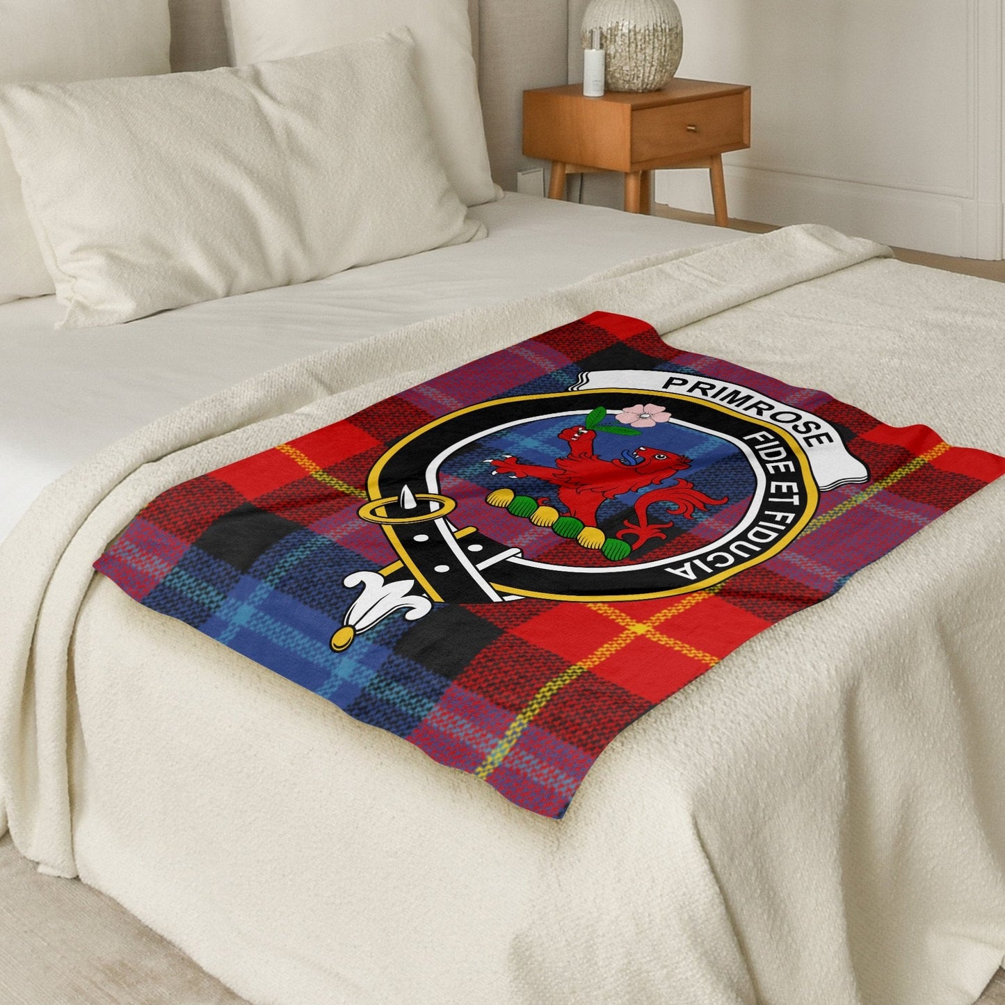 Scottish Clan Primrose Tartan Throw Blanket