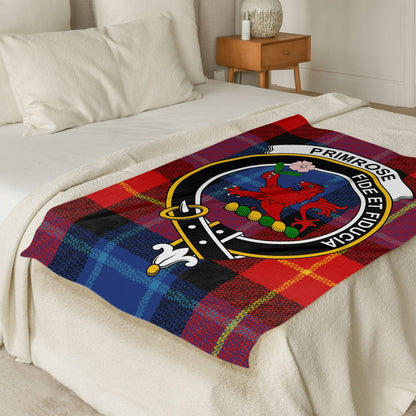 Scottish Clan Primrose Tartan Throw Blanket