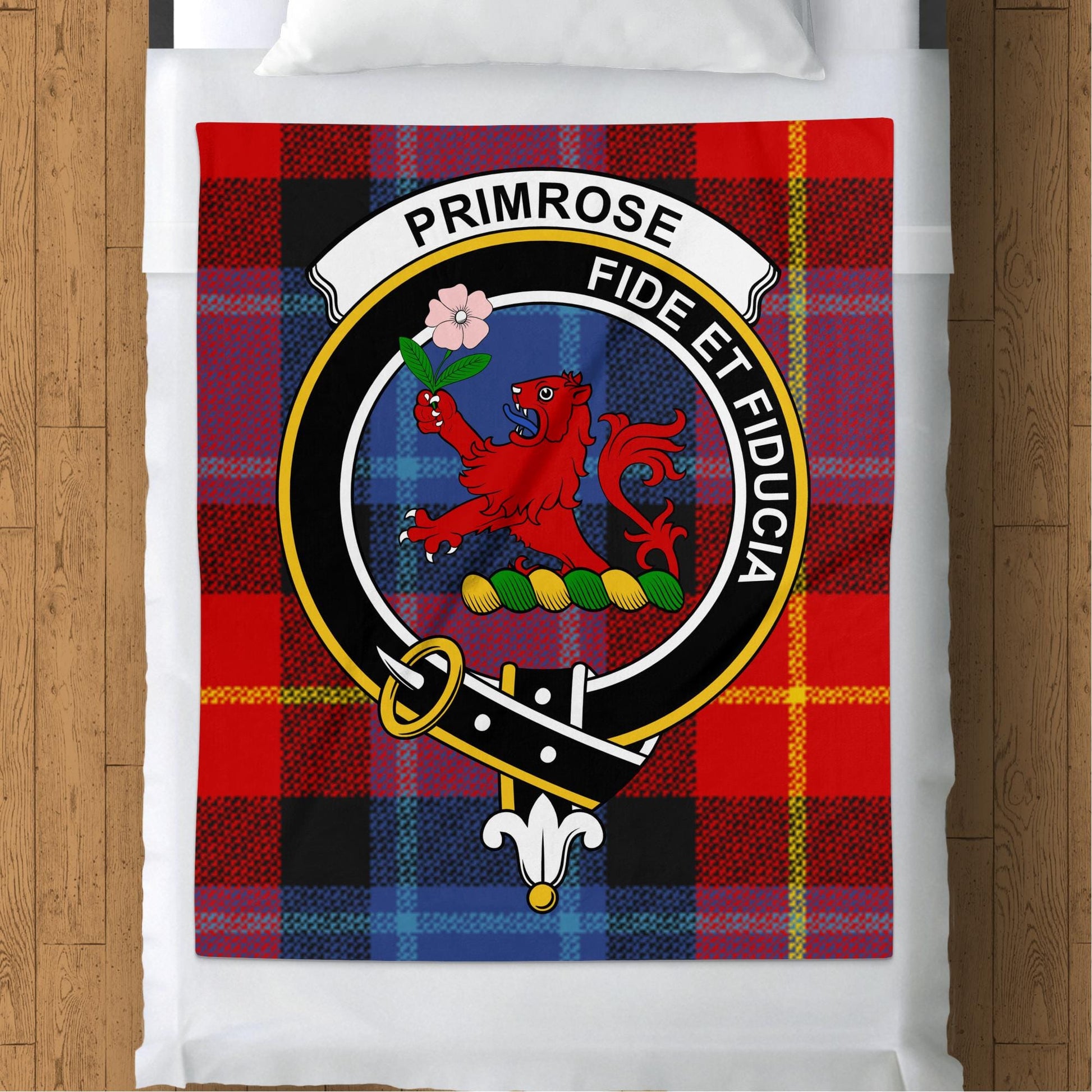 Scottish Clan Primrose Tartan Throw Blanket