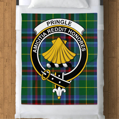 Scottish Clan Pringle Tartan Throw Blanket