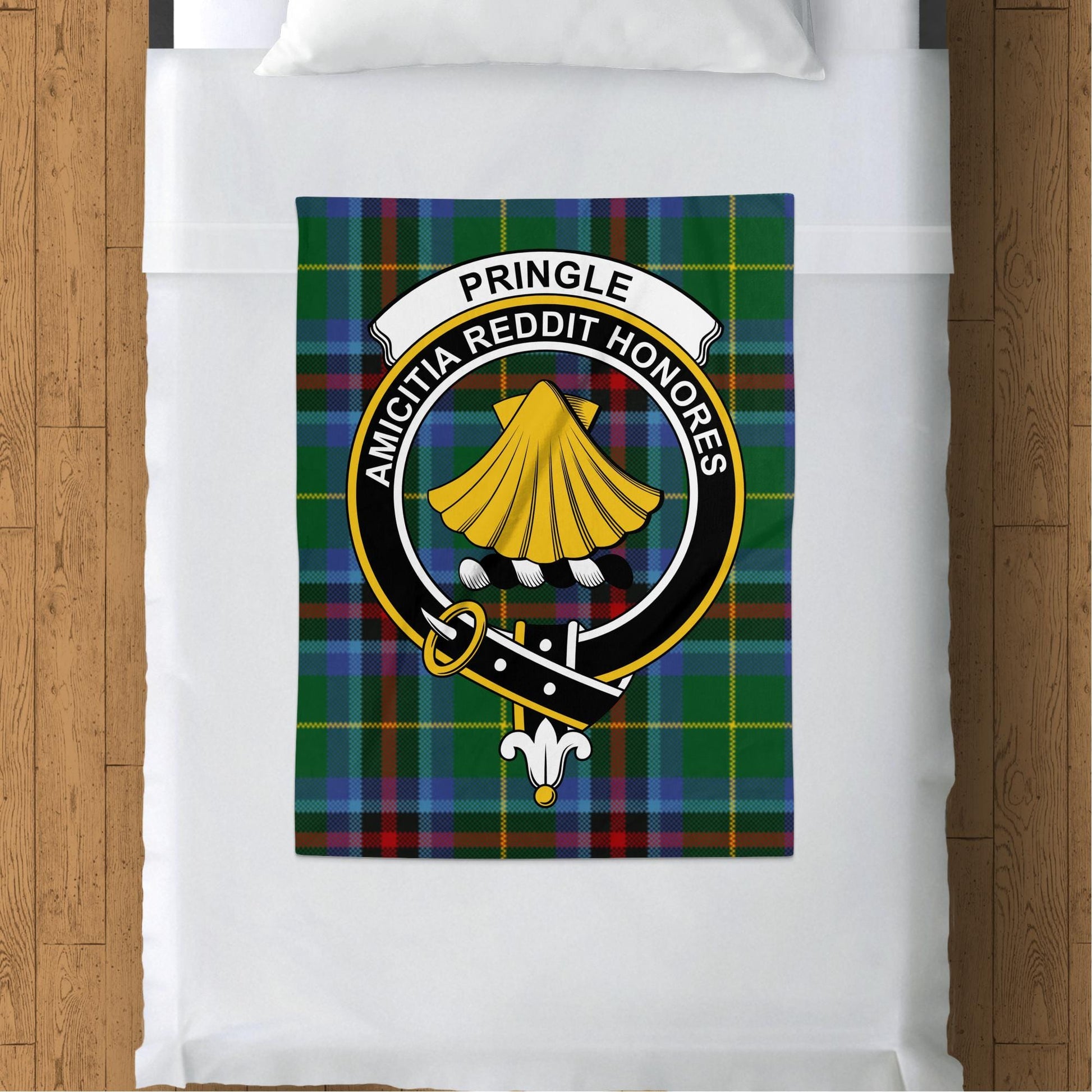 Scottish Clan Pringle Tartan Throw Blanket