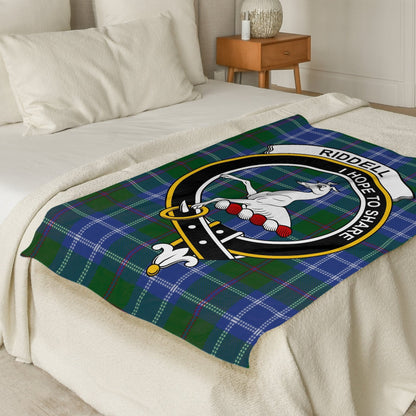 Scottish Clan Riddell Tartan Plaid Throw Blanket