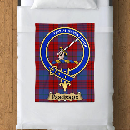 Scottish Clan Robinson Tartan Throw Blanket