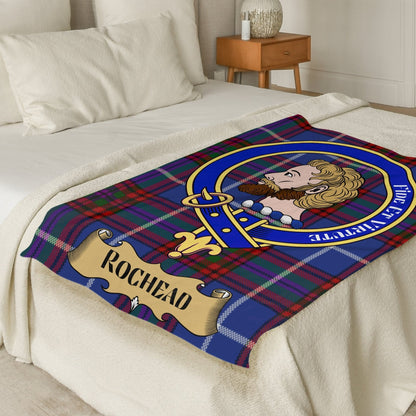 Scottish Clan Rochead Tartan Throw Blanket