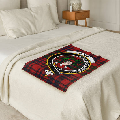 Scottish Clan Ross Tartan Throw Blanket