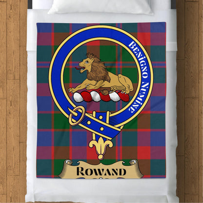 Scottish Clan Rowand Tartan Throw Blanket