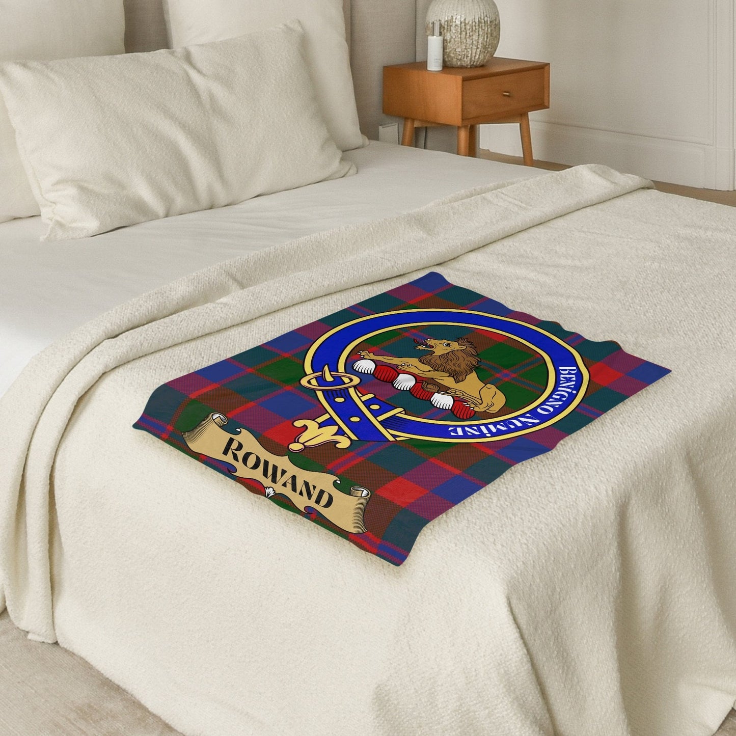 Scottish Clan Rowand Tartan Throw Blanket