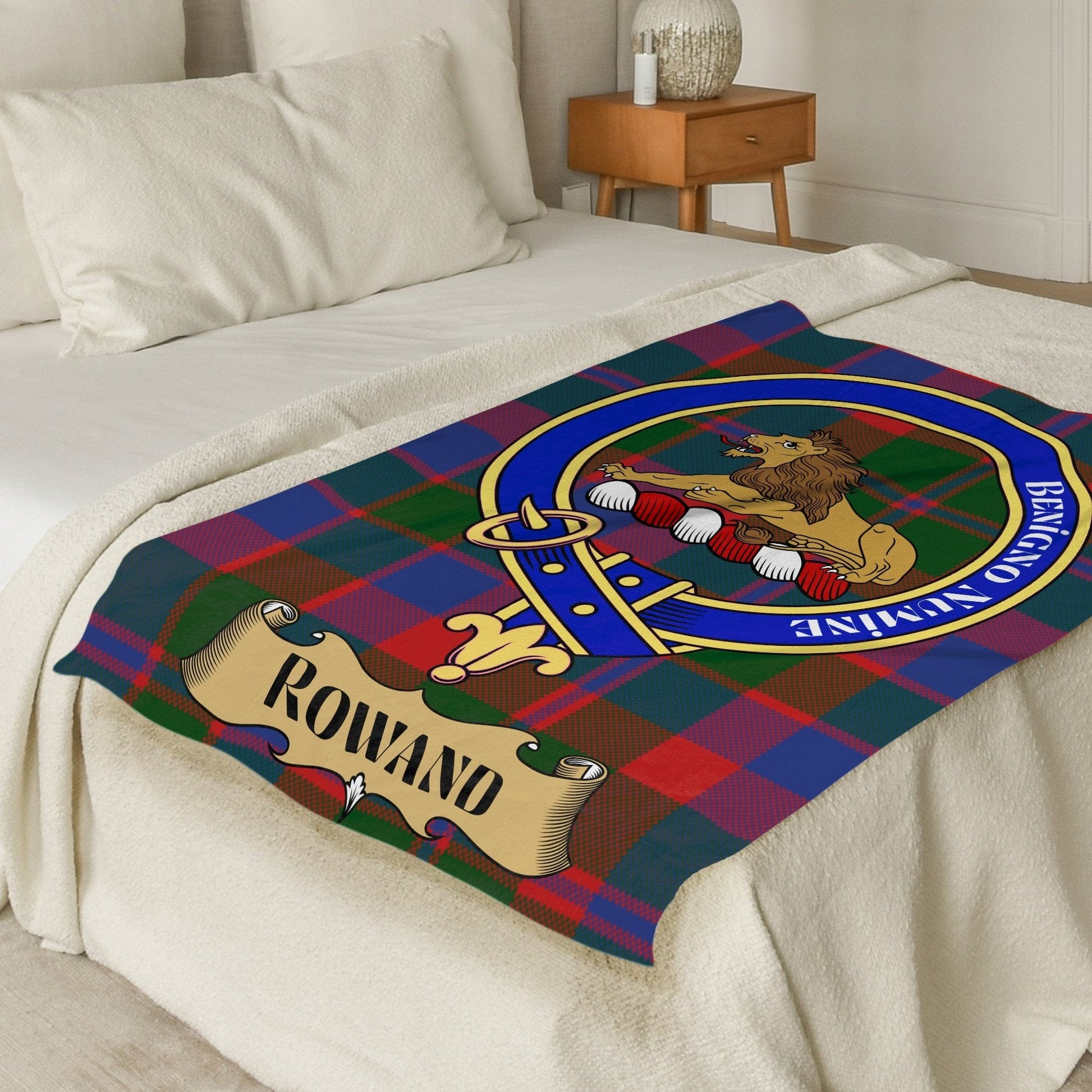 Scottish Clan Rowand Tartan Throw Blanket