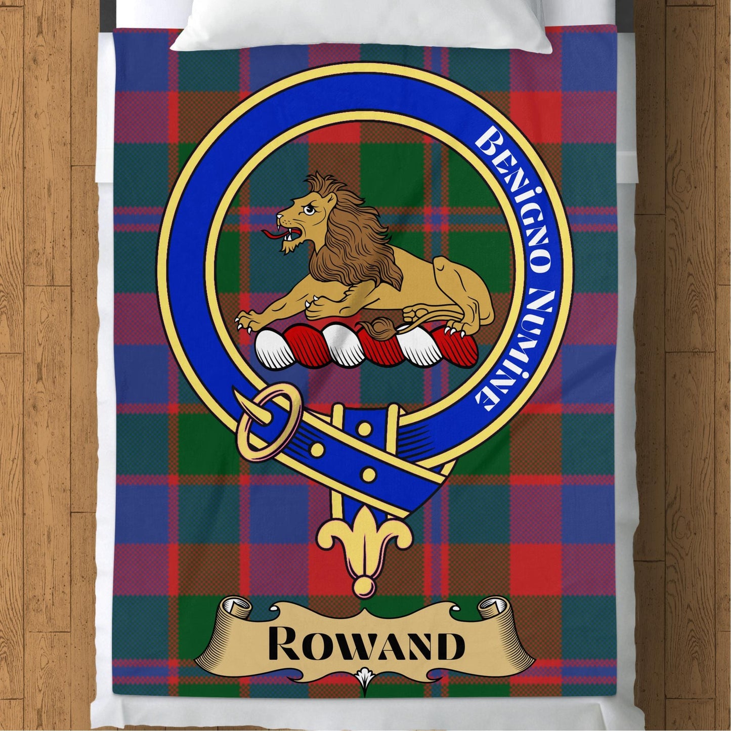 Scottish Clan Rowand Tartan Throw Blanket