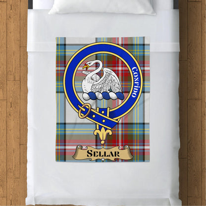 Scottish Clan Sellar Tartan Throw Blanket