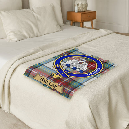 Scottish Clan Sellar Tartan Throw Blanket