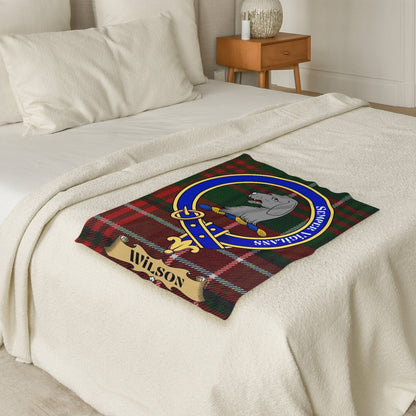 Scottish Clan Wilson Tartan Throw Blanket