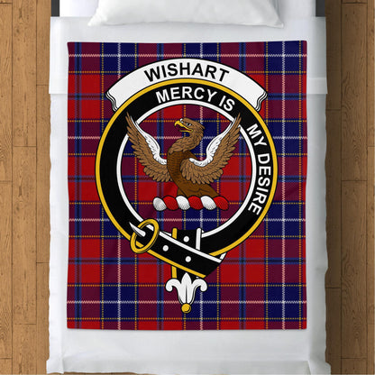 Scottish Clan Wishart Tartan Throw Blanket