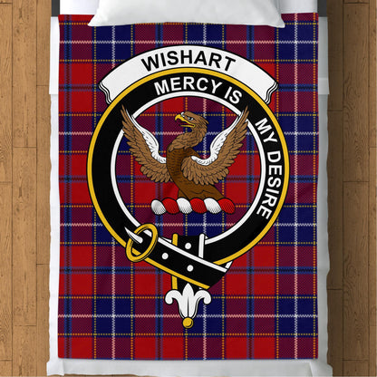 Scottish Clan Wishart Tartan Throw Blanket